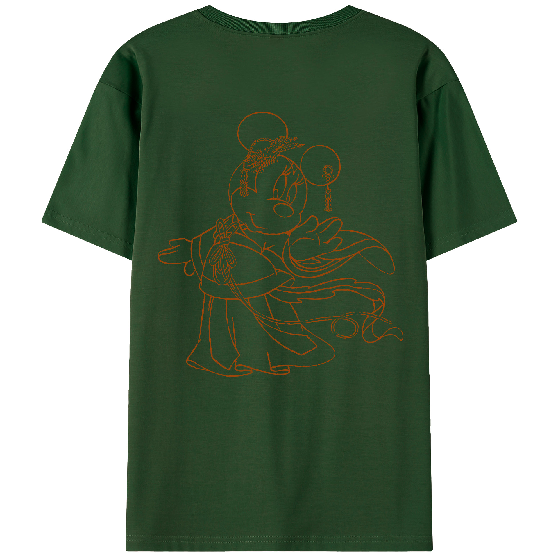 （画像用） ミッキーマウス Mickey Mouse 綿100％半袖Tシャツ（背面プリント）